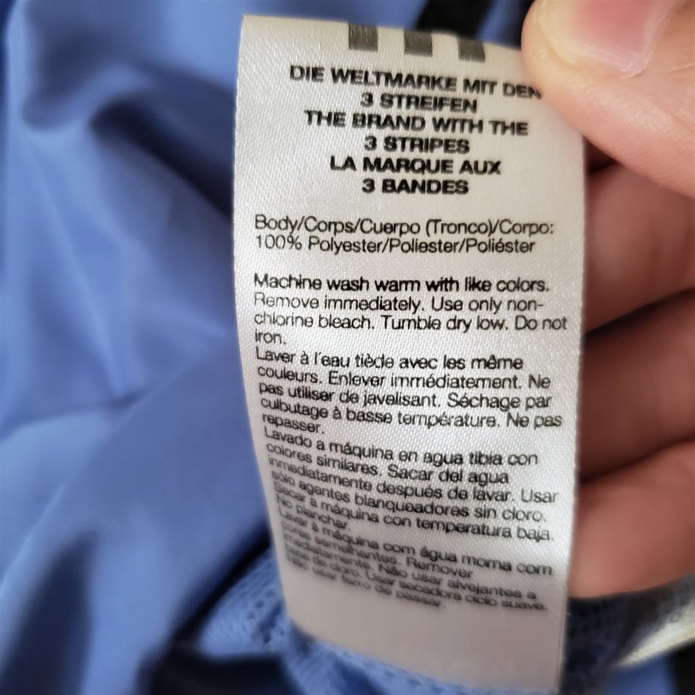 Adidas Black and Blue Zip Jacket Small - Picture 7 of 7